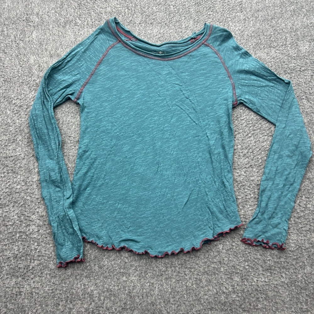 Natural Life Cotton Long Sleeve Tee Shirt Medium Boho Hippie Festival